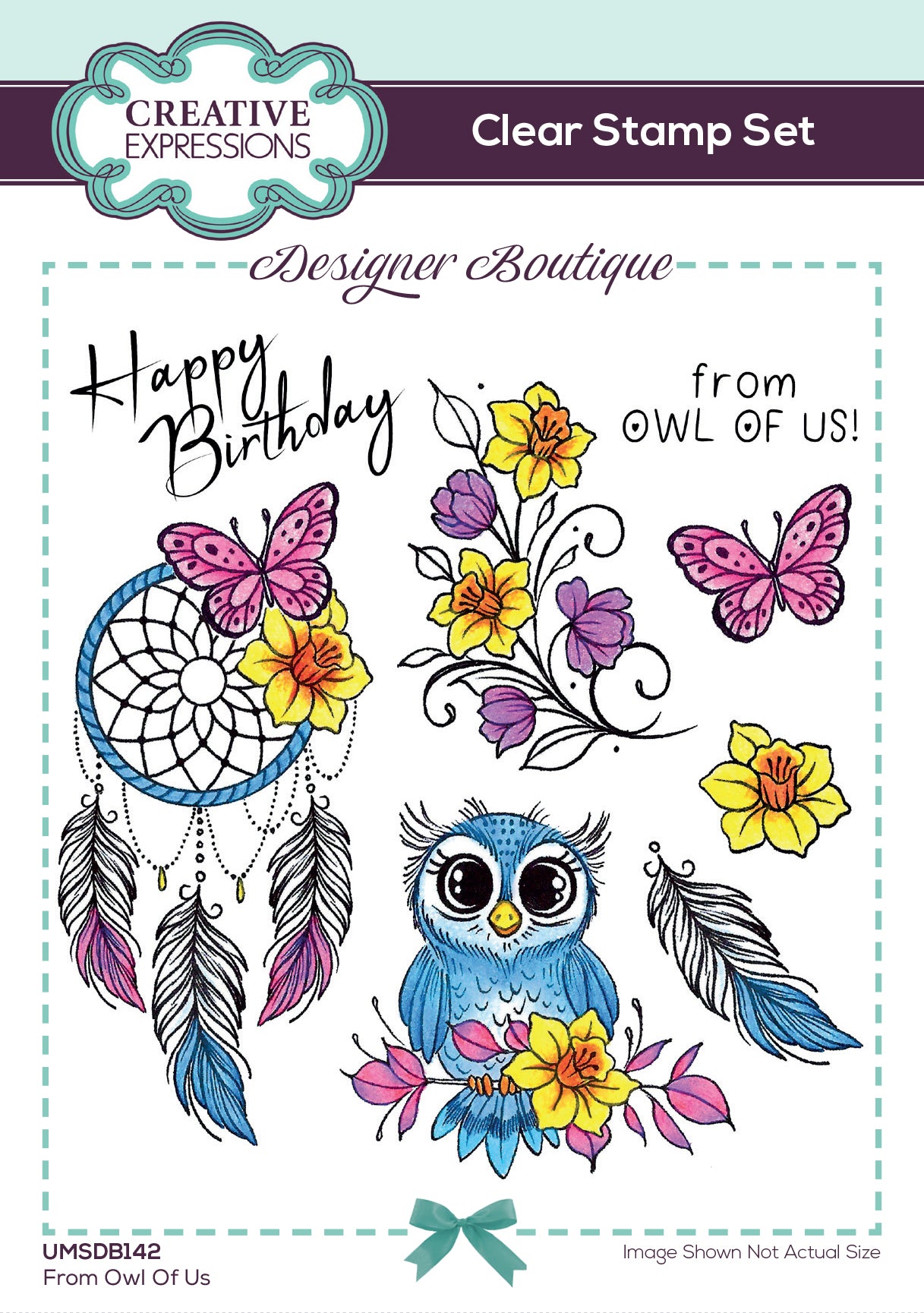 Creative Expressions Designer Boutique From Owl Of Us 6 in x 4 in Stamp Set