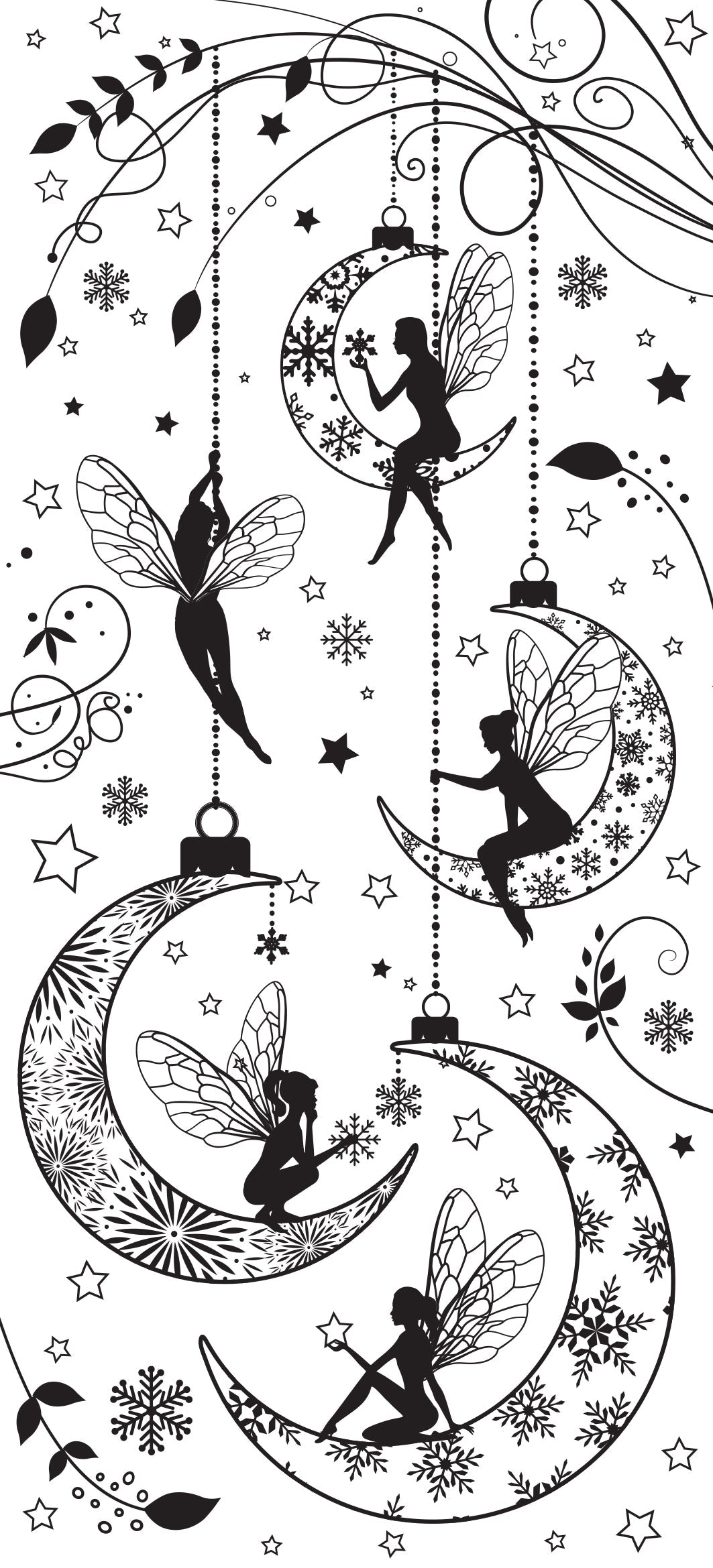 Creative Expressions Designer Boutique Twinkling Tinkerbells 4 in x 8 in Pre Cut Stamp