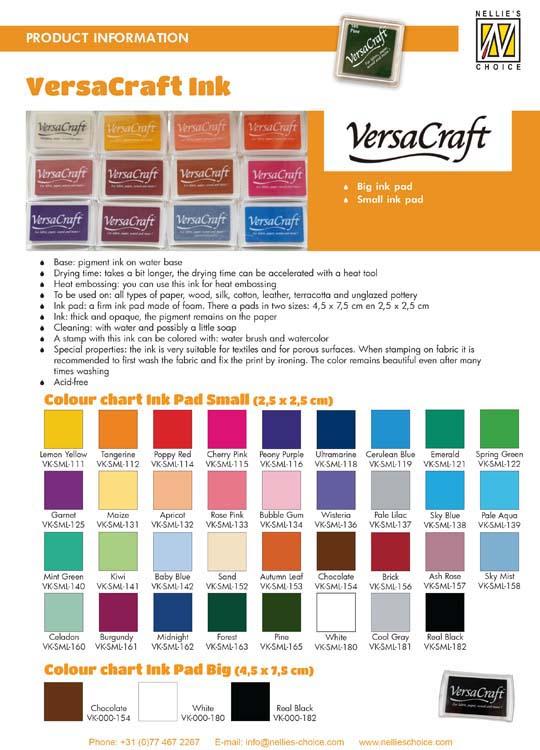 Versacraft - Textil and Multipurpose Ink Pad - Rittagraf