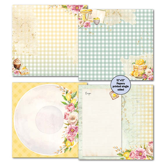 3Quarter Designs Family Recipe 12x12 Scrapbook Mini Collection