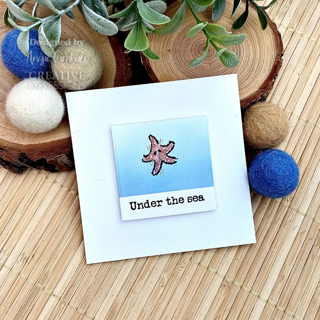 Woodware Clear Singles Under The Sea 4 in x 6 in Stamp