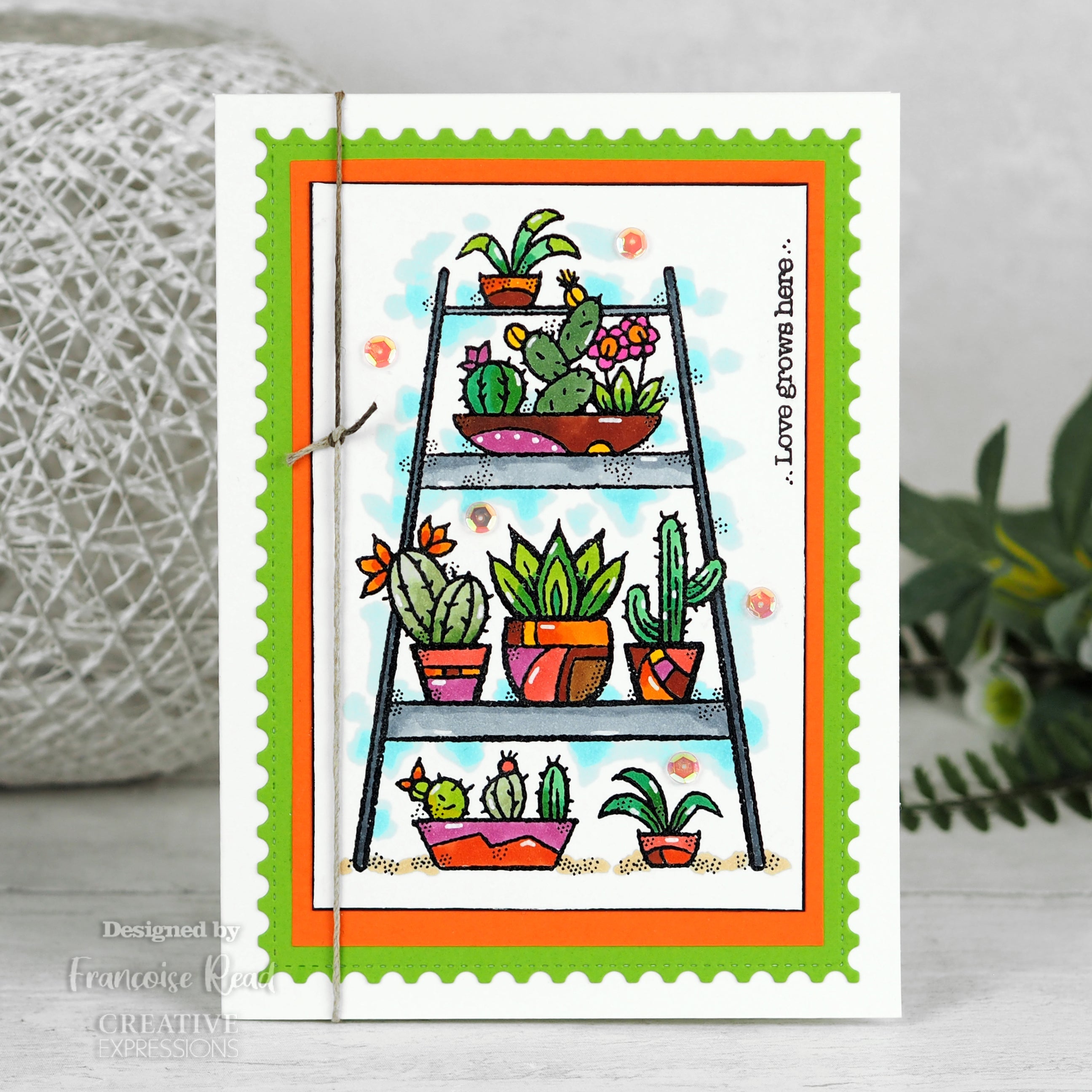 Woodware Clear Singles Indoor Garden 4 in x 6 in Stamp