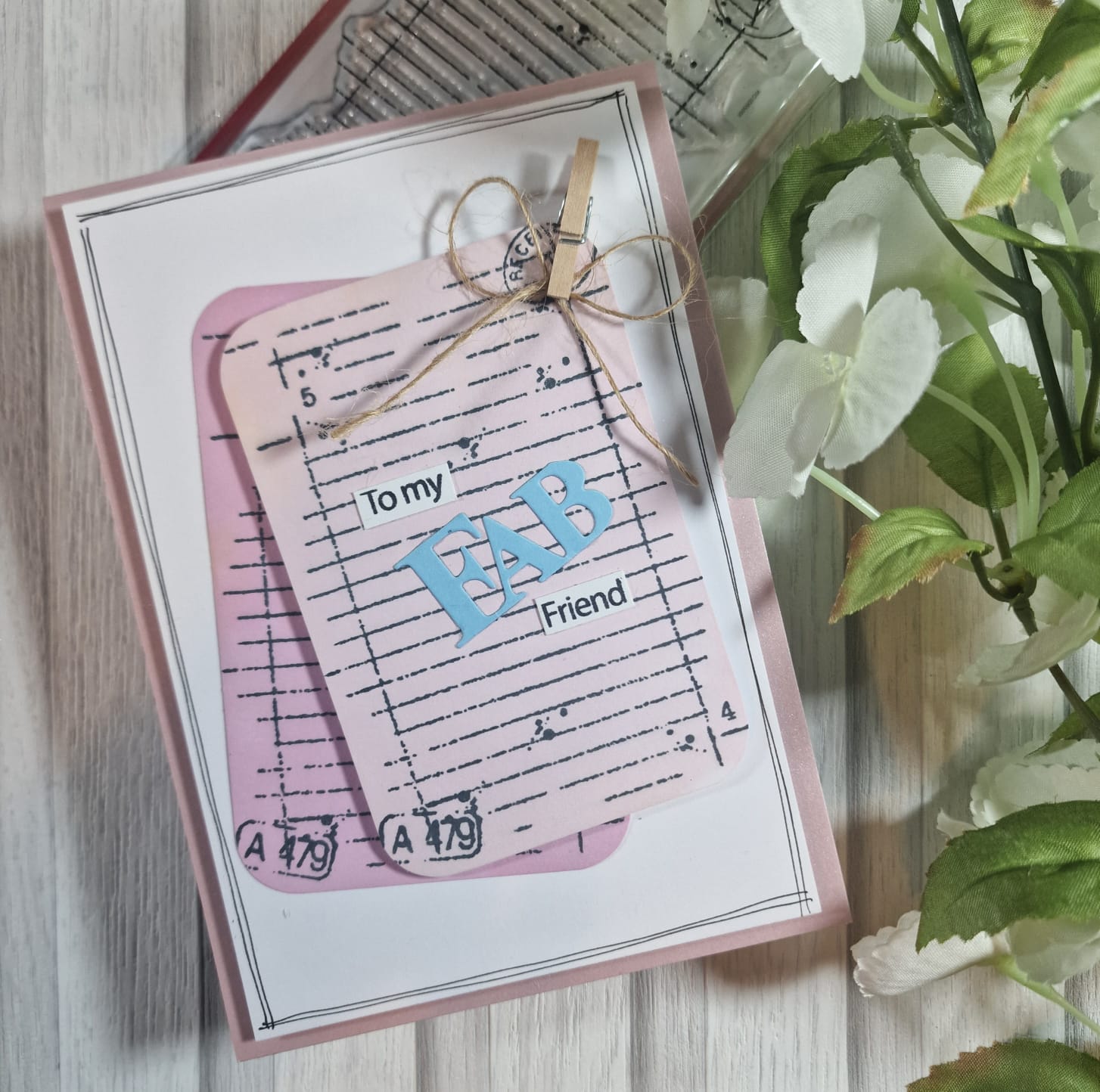 Woodware Clear Singles Mini Notebook Page 3 in x 4 in Stamp