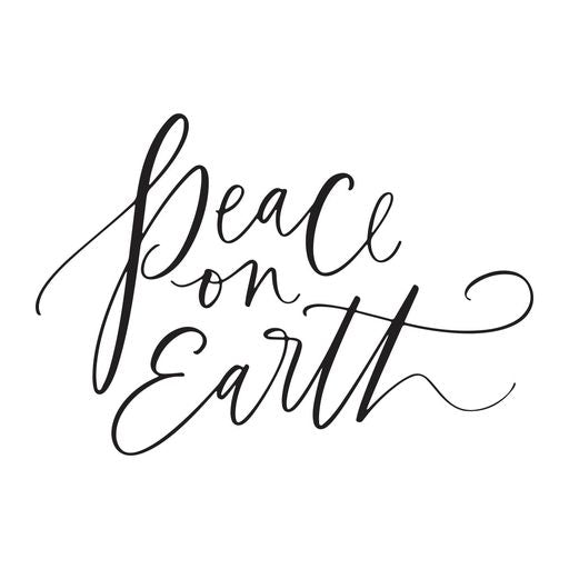 Peace on Earth Press Plate from the BetterPress Christmas Collection