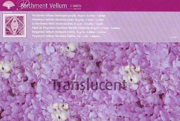 Parchment Vellum: Hydrangea Purple