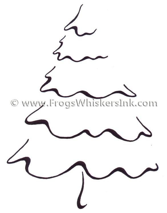 Frog's Whiskers Ink Stamps - Christmas Tree