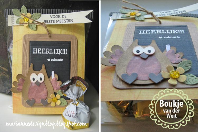 Marianne Design: Collectables Die & Stamp Set - School Slate