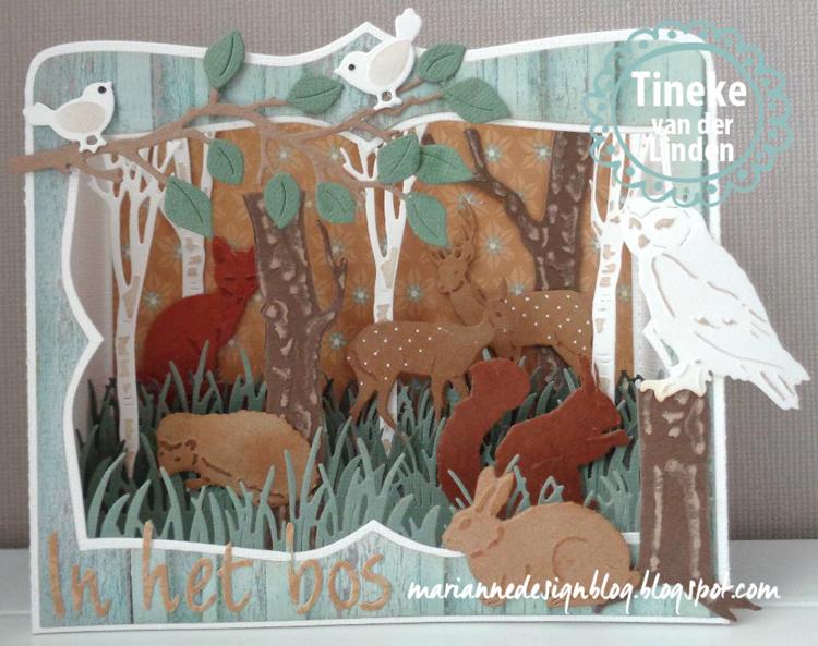 Marianne Design: Craftables Dies - Tiny's Animals - Owl and Hedgehog