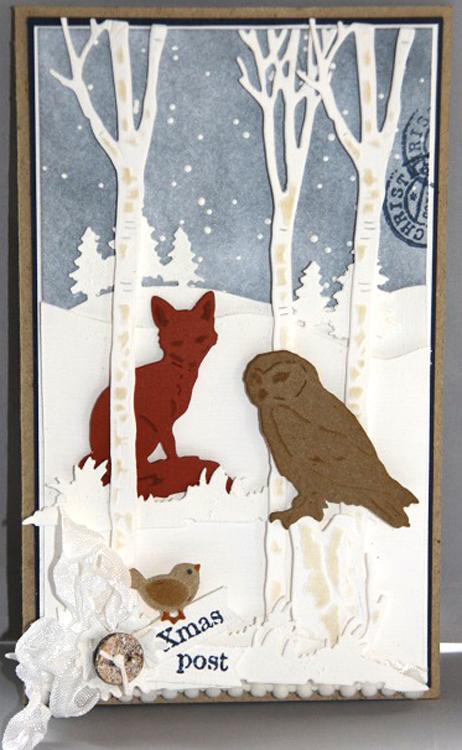 Marianne Design: Craftables Dies - Tiny's Animals - Owl and Hedgehog