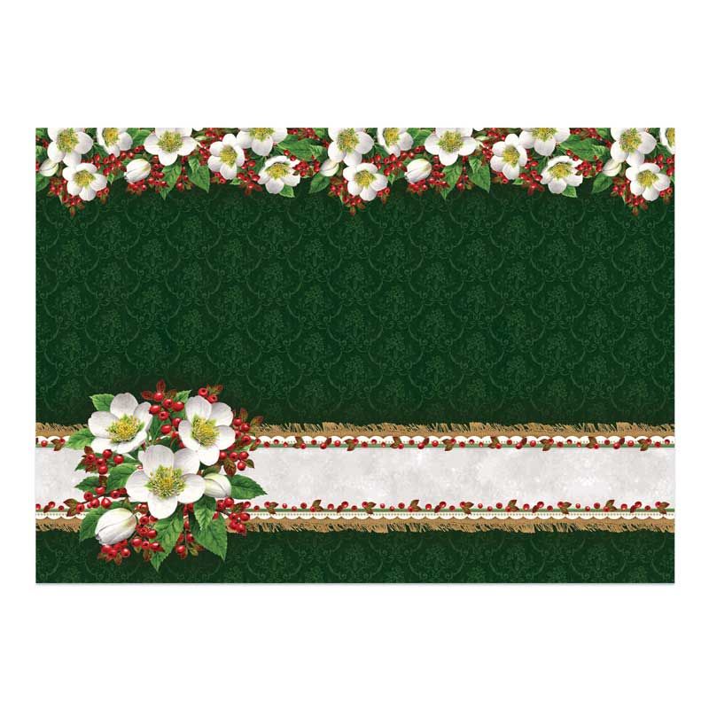 Christmas Wishes Deco-Large Set - Christmas Rose