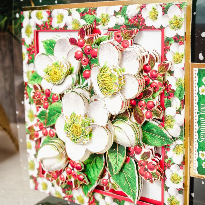 Christmas Wishes Deco-Large Set - Christmas Rose