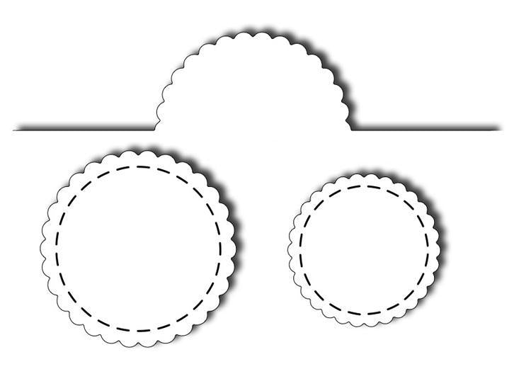 Frantic Stamper Precision Die - Bump Card Scalloped Circle