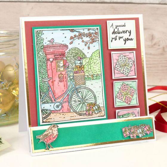 For The Love Of Stamps - Christmas Post A6 Stamp Set