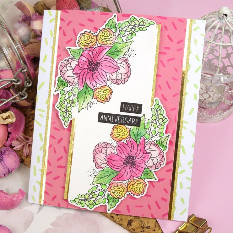 For The Love Of Stamps - Sweet Clematis A5 Stamp Set