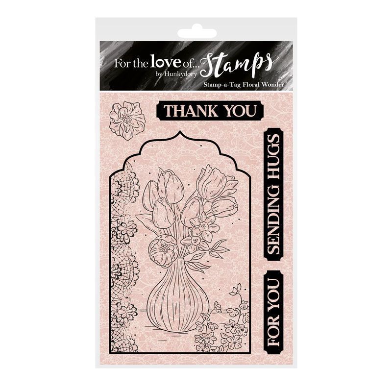 For The Love Of Stamps - Stamp-A-Tag - Floral Wonder