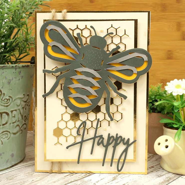 Moonstone Dies - Garden Nature Interlace Bumblebee