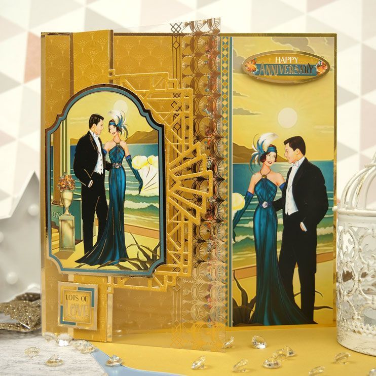 Moonstone Dies - Art Deco Gatefold Panel