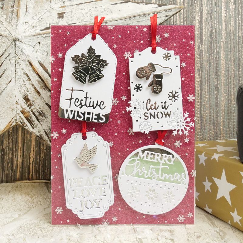 Moonstone Dies - Christmas Wishes Tags