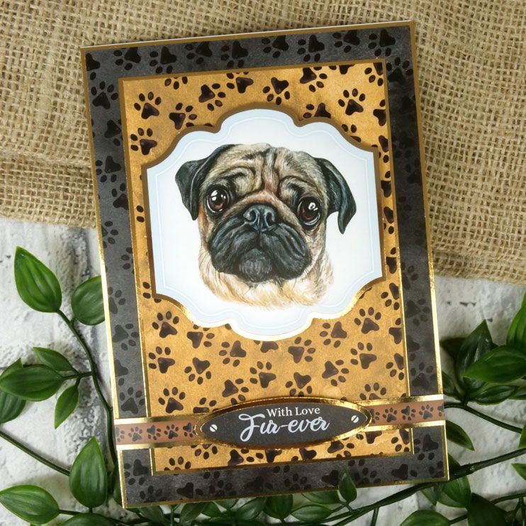 With Love Fur-ever Card Topper Sheet