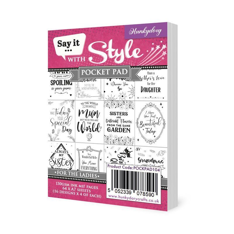 Say It With Style Pocket Pads - For The Ladies