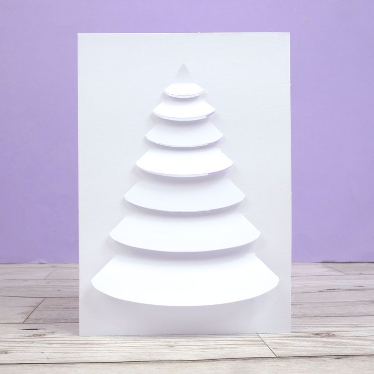 Luxury Shaped Card Blanks & Envelopes - Christmas Tree