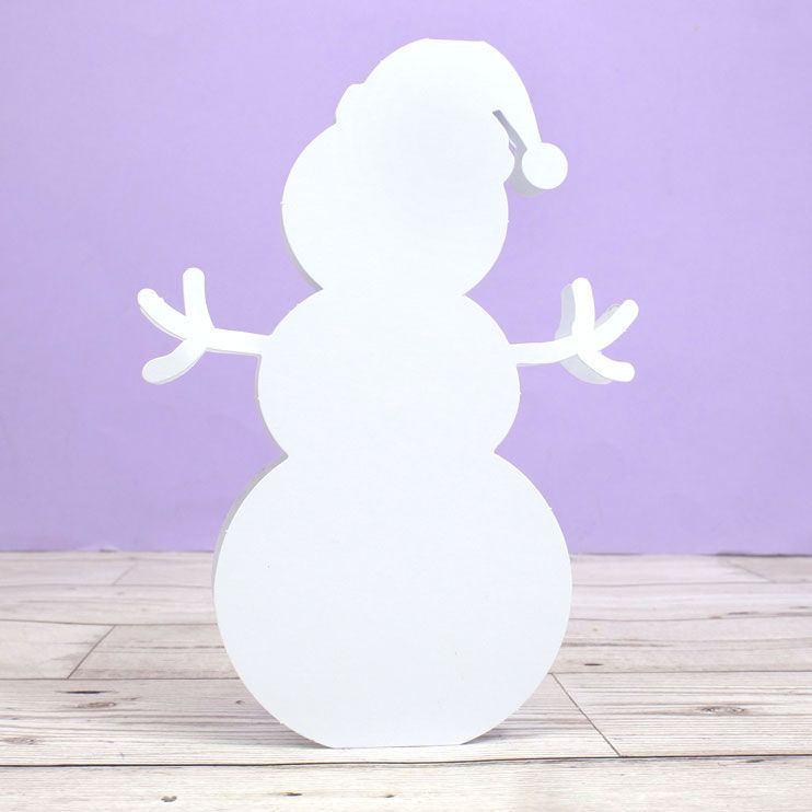 Luxury Shaped Card Blanks & Envelopes - Snowman
