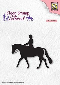 Clear Stamp Silhouette Men-Things Horseman