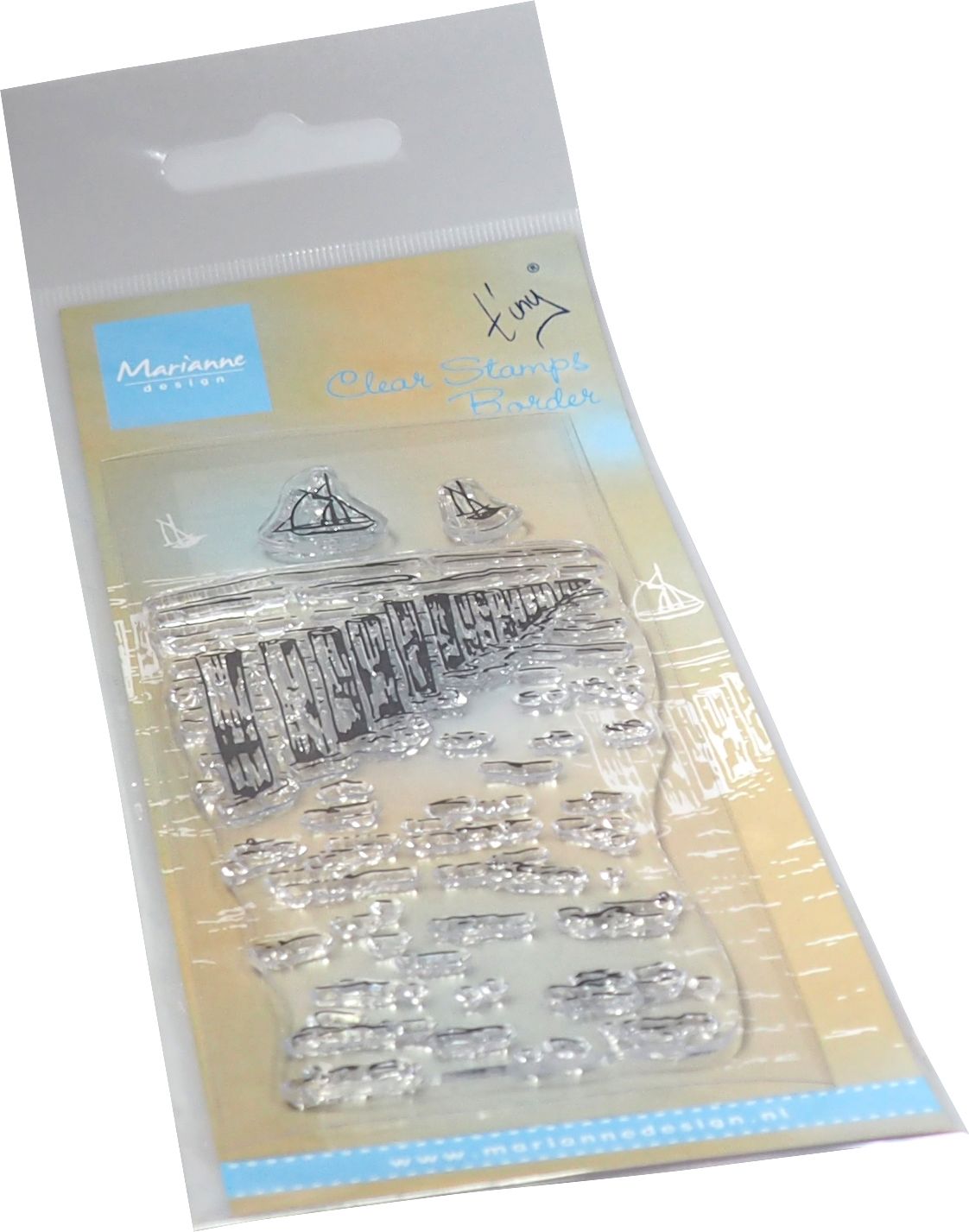 Marianne Design Clear Stamp - Tiny's Border - Beach Poles