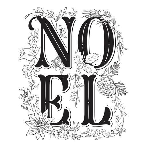 Festive Noel Press Plate from the BetterPress Christmas Collection