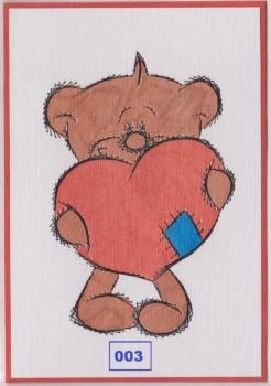 Laura's Design Digital Embroidery Pattern - Bear with Heart