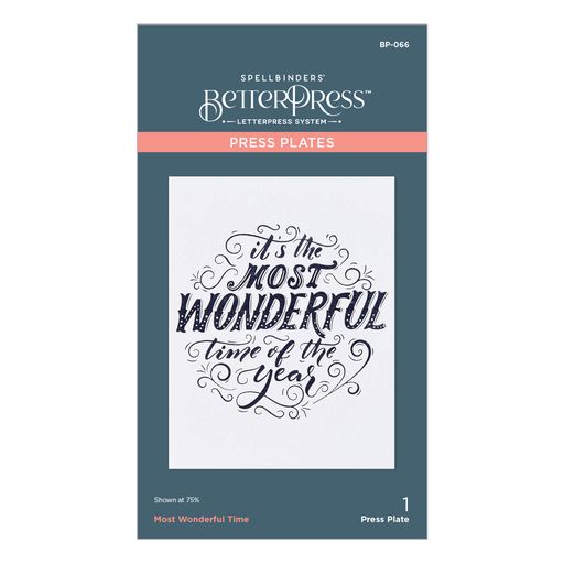 Most Wonderful Time Press Plate from the BetterPress Christmas Collection